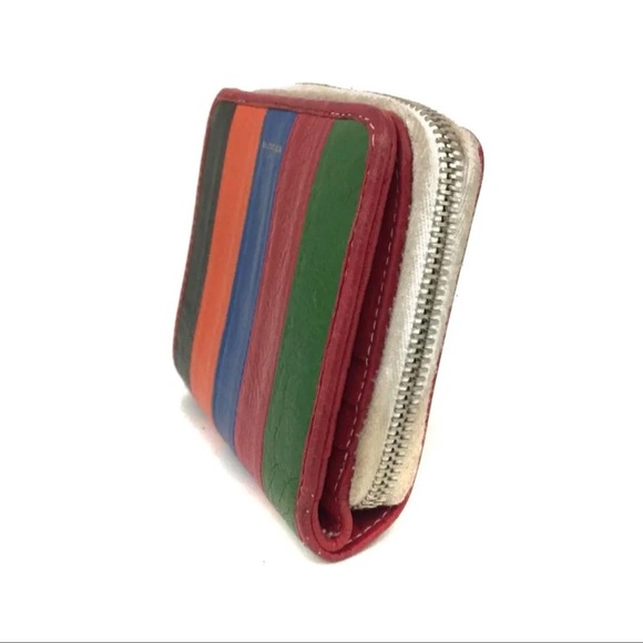 BALENCIAGA Bazar MultiColor Leather Bifold Wallet/2W0560 - Picture 3 of 9